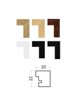 Holzleisten 20×22 für Nordische Holzrahmen