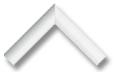 White chevron upward arrow icon on a black background