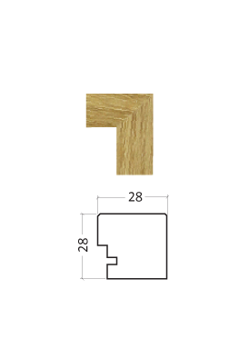 Holzleiste 28×28 für Nordische Holzrahmen