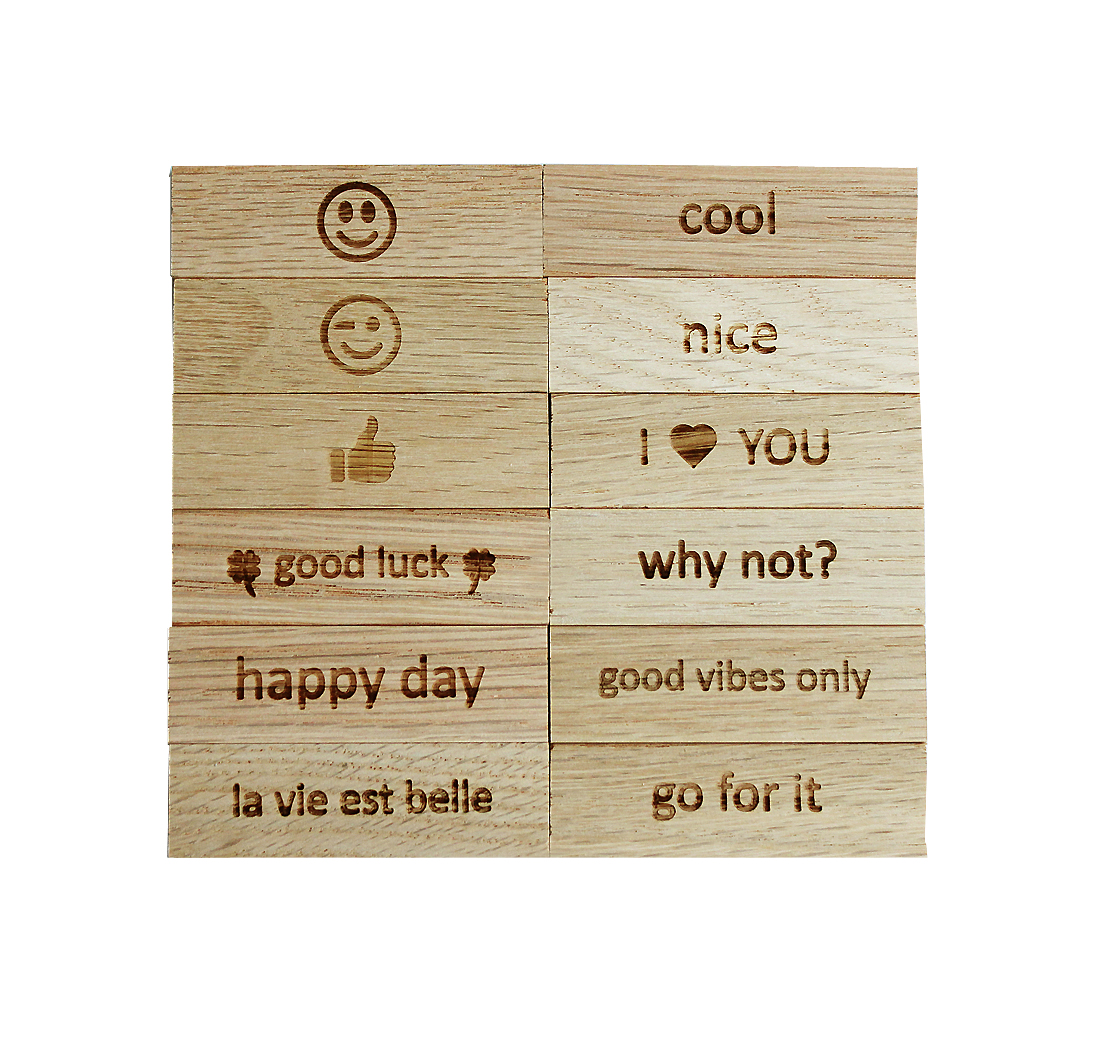 Message Bars aus Holz