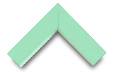 Mint green arrow pointing up icon